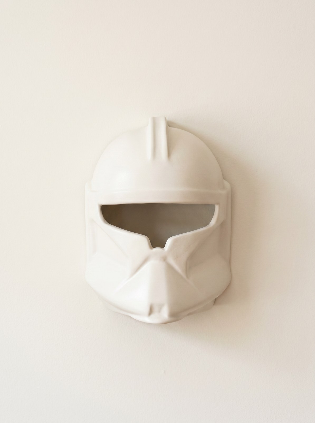 Matte bisque ceramic mask