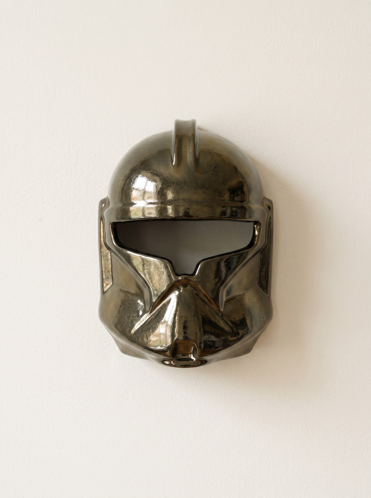 Olive bronze ceramic mask