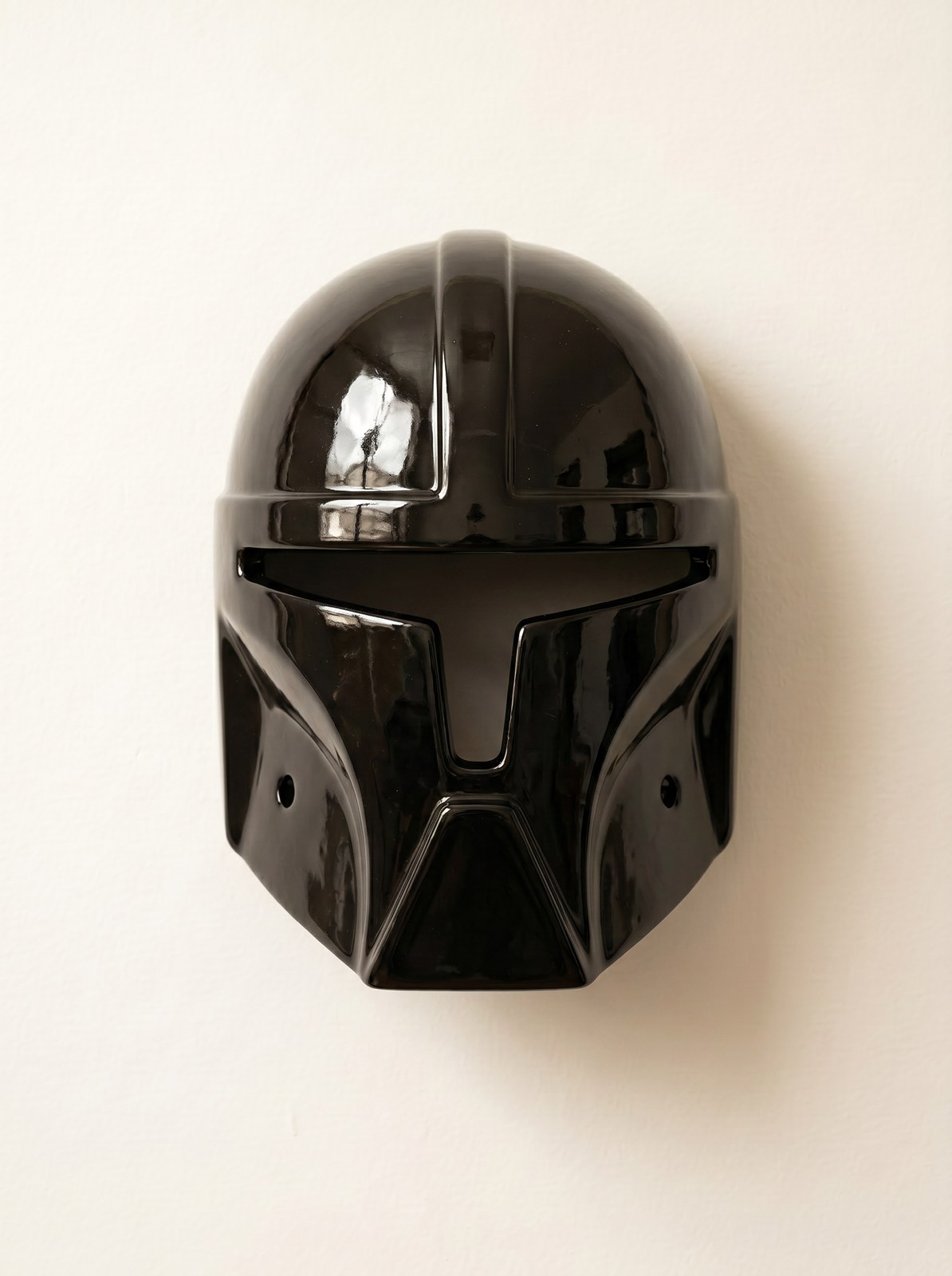 Death Trooper ceramic wall mask in gloss black