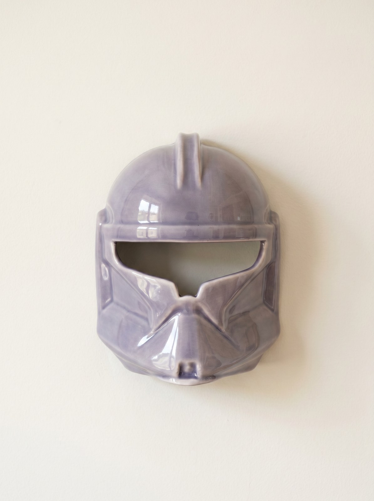 Dusty lavender ceramic mask